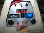Passenger headrest to get Flaming River race car battery switch, 9 breakers on back and plenty of electrical "stuff".