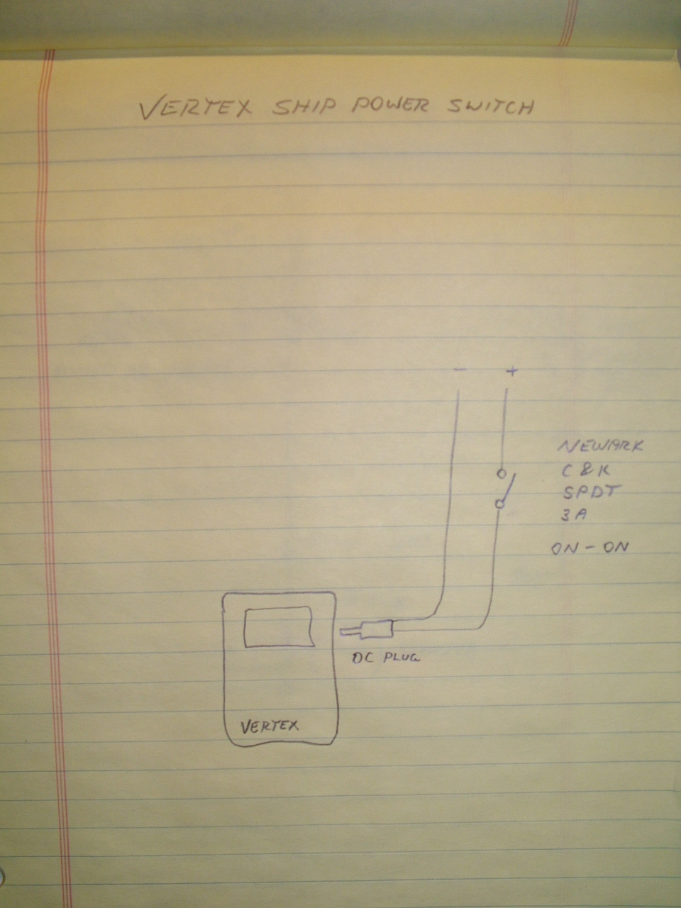 Vertex 700 power switch wiring.
