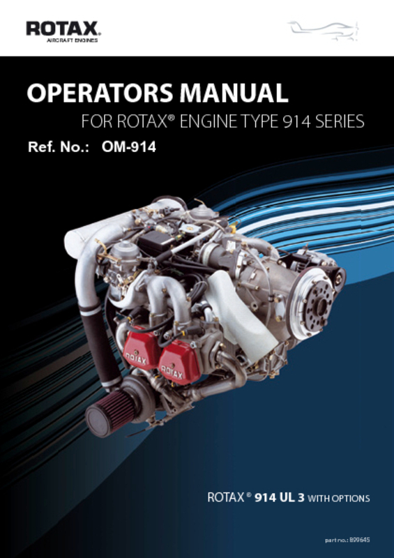 OPERATORS MANUAL ROTAX 914