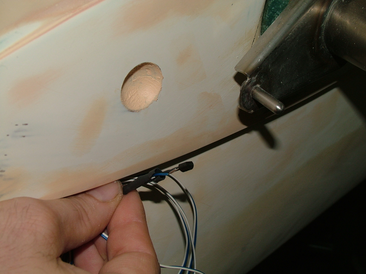 Ambient air temperature sender location 1.