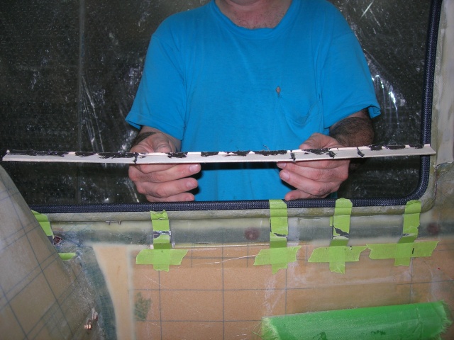 Door sill conduit run 3.