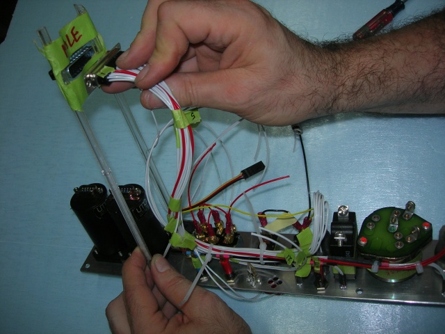 Lower port insert wiring 4.