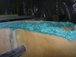 First pass of Port top wingskin bond on 9.