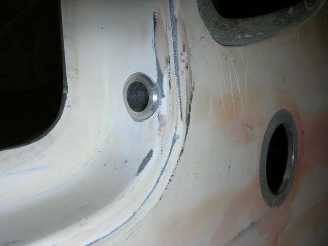 Door frame shoot bolt bushings 2.